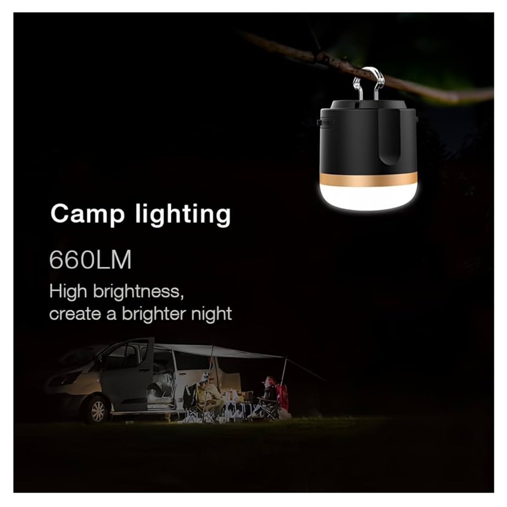 ECOFLOW Camping Lamp, Waterproof Camp Light, Stepless Dimming, 4 Lightness Modes